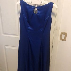 Blue long formal dress